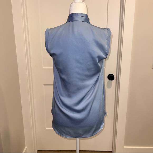 Etcetera Light Blue Pleated Blouse - Picture 2 of 5